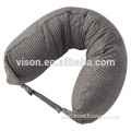 New Design U Shape Micro Bead Pillow with String Long Pillow Multifunctional Travel Pillow Neck Lumbar Support